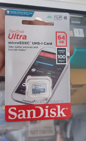 Micro 64gb Sandisk High Speed,/100mbps