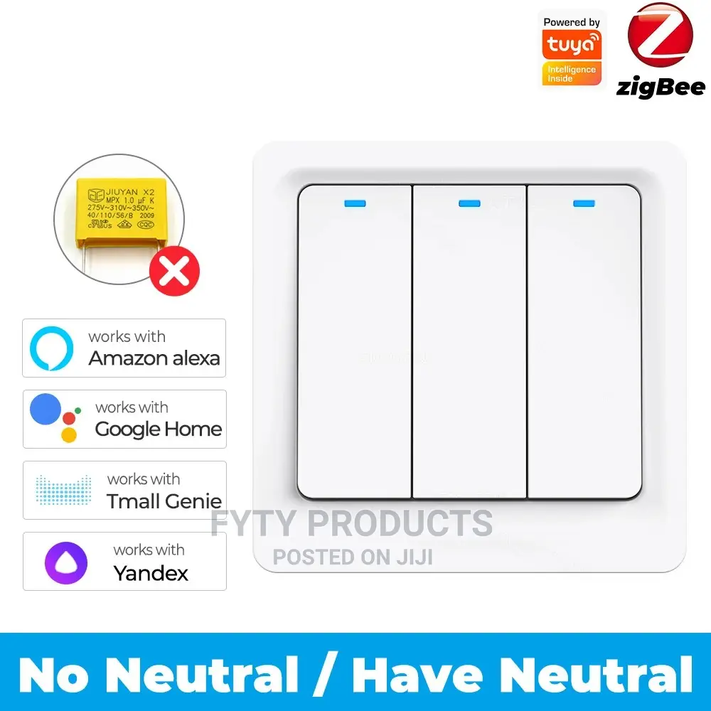 Tuya Zigbee Smart Push Switch Light Switch