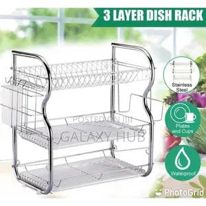 3 Tiers Stainless Steel Dish Rack