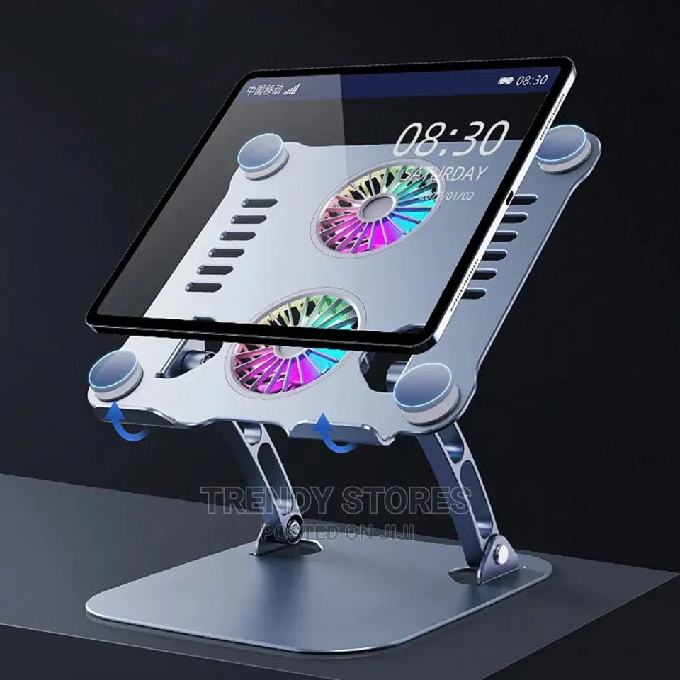 Alluminium Laptop Stand With Dual(2) Cooling Fan