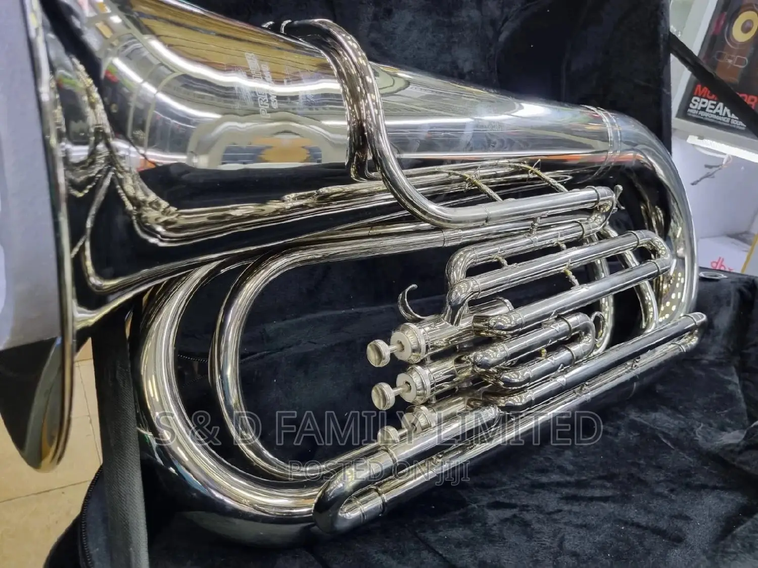 Silver Tuba Musical Instruments