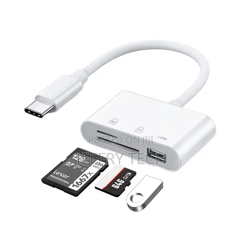 Type C Adapter USB TF SD Card Reader for Macbook Samsung Hua
