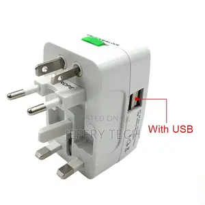 Universal International Plug Adapter 2 USB Port World Trave