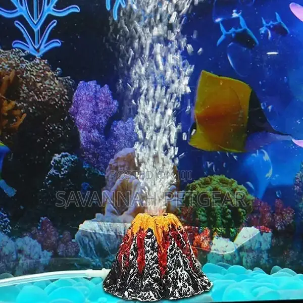 Volcano Air Bubbler Fish Tank Aquarium Decor