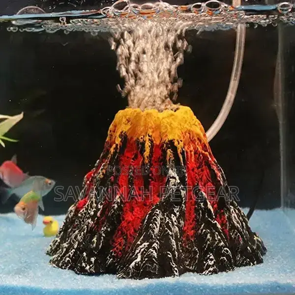 Volcano Air Bubbler Fish Tank Aquarium Decor