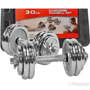 Chrome Dumbells Set 30kgs