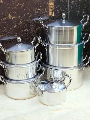 Tornado Cookware Set Sufuria Colour :Silver 14pcs
