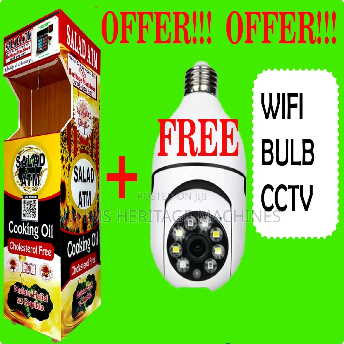 Oil ATM + Free Bulb CCTV