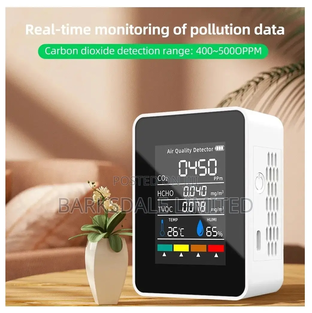 CO2 Air Quality Meter Tester Detector Digital Thermometer