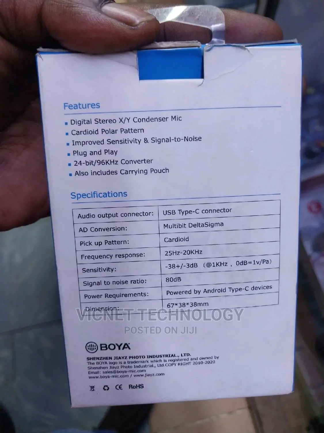 Boya by-Dm100 Boya Codenser Microphone