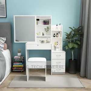 Modern Dressing Table With Sliding Mirror