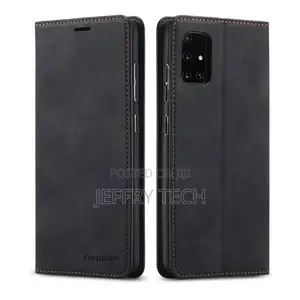 For Samsung Galaxy A31 Leather Flip Case (Black)