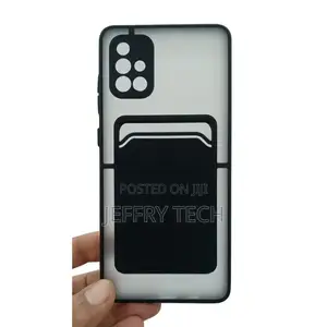 Shockproof Card Holder Matte Case for Samsung Galaxy A71 4G