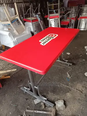 Restaurant Table Red in Colour 2ft by 4 Ft