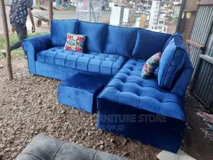 L Seat Sofa Blue Latest Fabrik