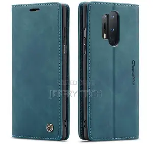 Oneplus 8 Pro Wallet Kickstand Magnetic Flip Case Blue