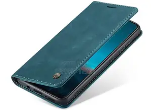 Vintage Leather Flip Case for Samsung Galaxy A31 Blue