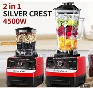 2 in 1 Silver Crest Commercial Blender 4500W