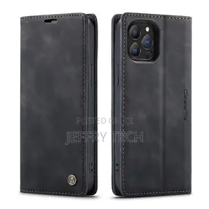 Retro Frosted Leather Case for iPhone 13 Pro Max(Black)