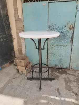 Restaurant High Table Black and White in Colour.
