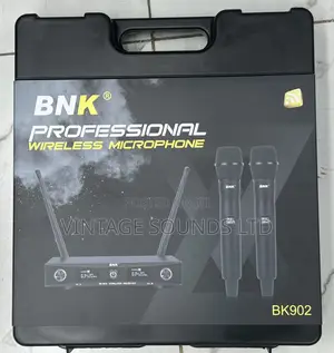 BNK BK902 UHF Dual 2 Channel Wireless Microphone System