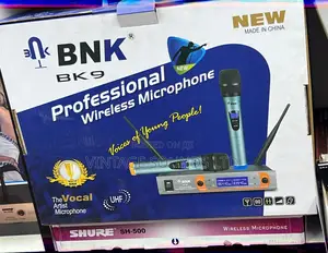 BNK BK9 UHF Dual Channel Wireless Microphone System