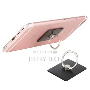 Ring Buckle Multifunction Cell Phone Holder(Black)