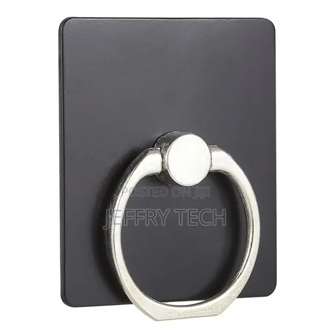 Ring Buckle Multifunction Cell Phone Holder(Black)