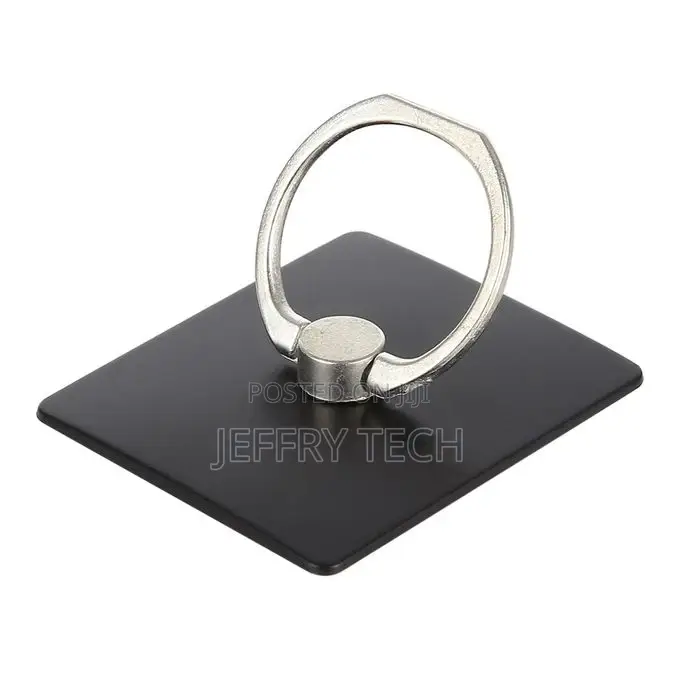 Ring Buckle Multifunction Cell Phone Holder(Black)
