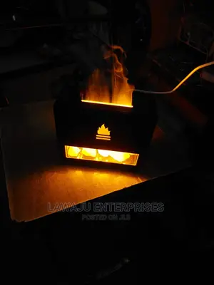Flame Aromatherapy Salt Stone Air Humidifier Diffuser