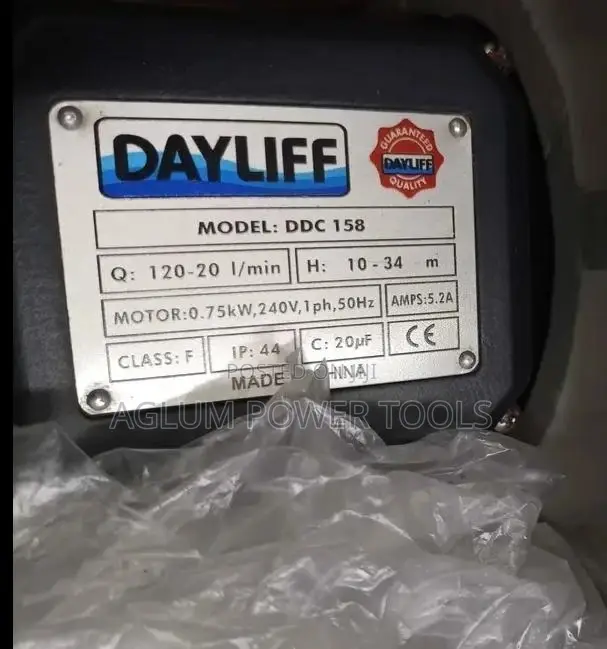 Dayliff Booster Pump DDC 158
