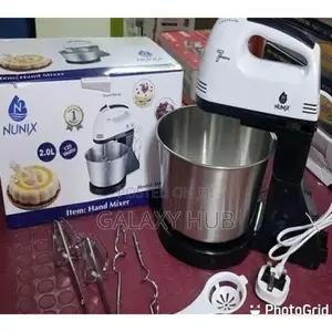 Nunix Electric Hand Mixer With a Bowl