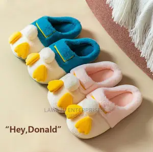 Donald Inspired Fluffy Warm Home Shoes Slippers
