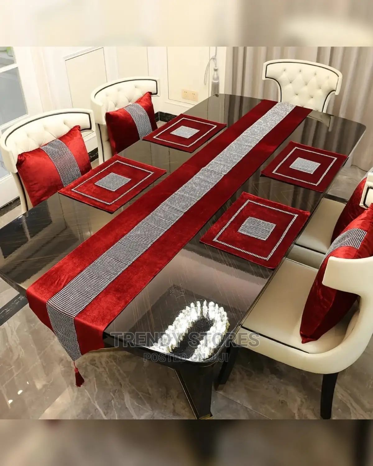 European 13pcs Luxury Silk Table Set