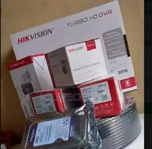 Hikvision 4 CCTV Camera Complete Kit-( With Night Vision +