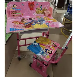 Adjustable Kids Studying Table Pink