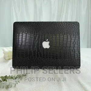 Classic Black Crocodile Print Macbook Hard Case for Pro 14 1