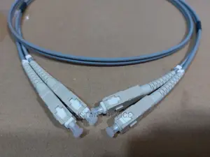 SC-SC Multimode OM2 Duplex Fiber Patch Cord 1M