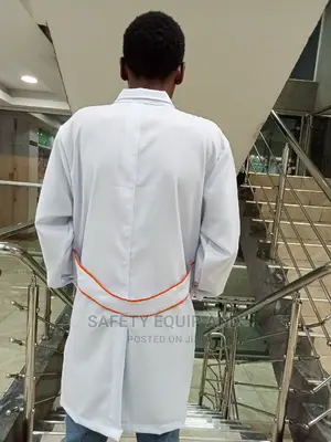 White Dustcoats With Orange Piping