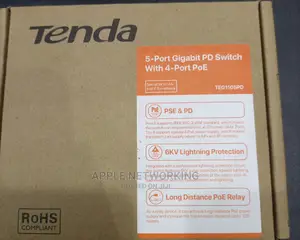 TENDA 5port Gigabit PD Switch With 4 Port Poe TEG1105PD