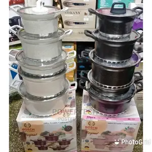 10 Pieces Pure Granite Cookware Set.