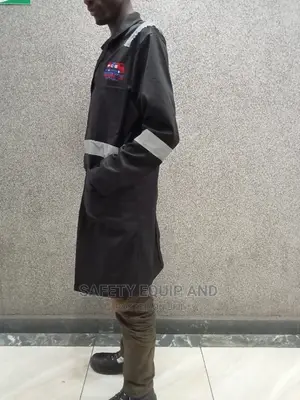 Black Reflective Twill Dustcoats