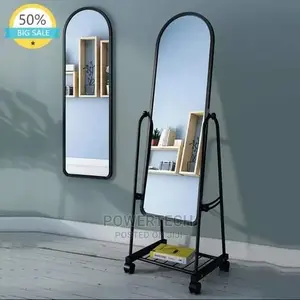 Classic Dressing Mirror With Movable Wheels