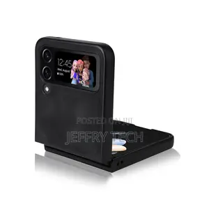 Samsung Galaxy Z Flip 4 3 5gleather Shockproof Flip Back Cas