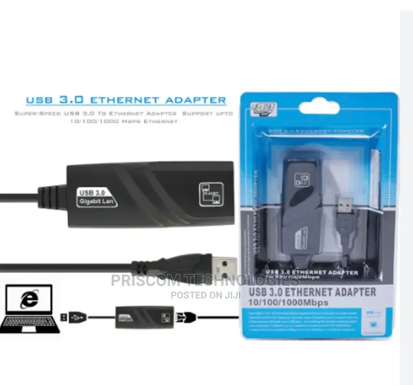 Usb 3.0 to Lan Adapter Windows Mac Compatible