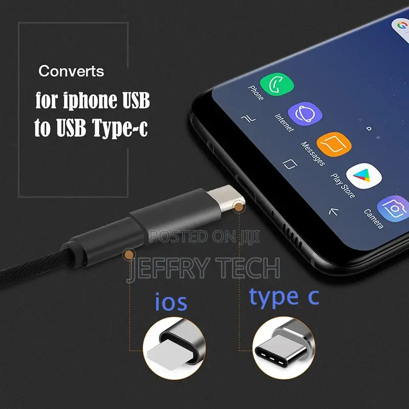 Lightning Ios to Type C Adapter Charging Adapter for Samsung
