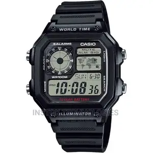 Casio for Men - Digital Ae-1200wh-1avef Resin Watch