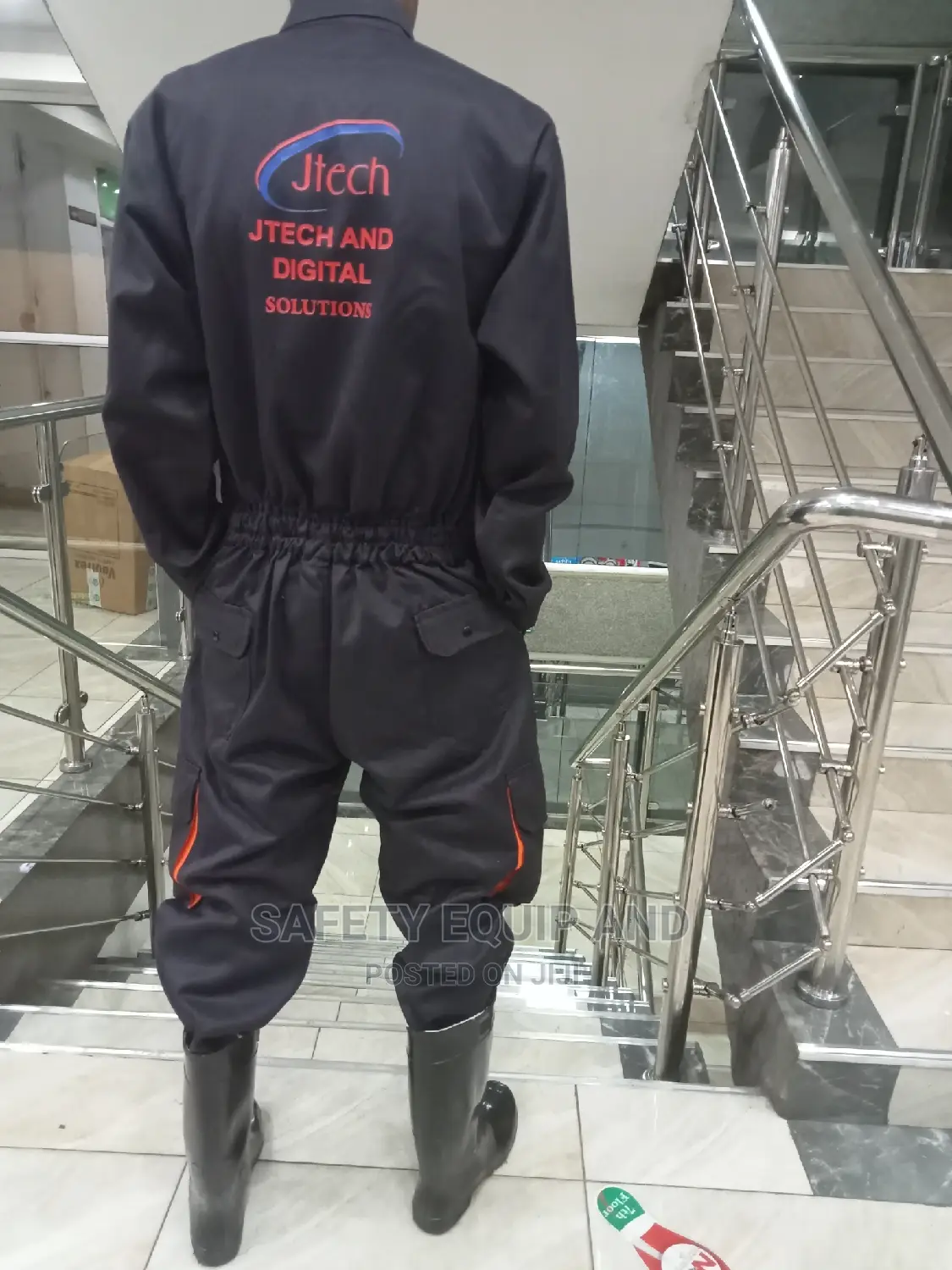 Dark Navy Cargo Overalls