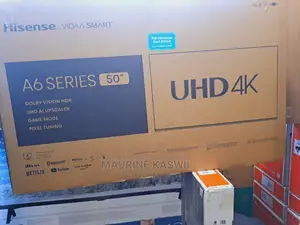 Hisense 50'' Frameless Ultra Hd Smart, Netflix, 50a6hken