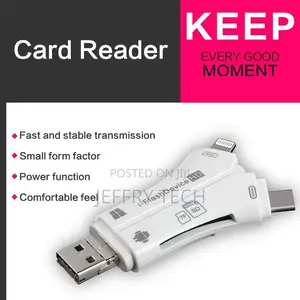 4 in 1 I Flash Drive USB Micro SD TF Card Reader Adapter Dat